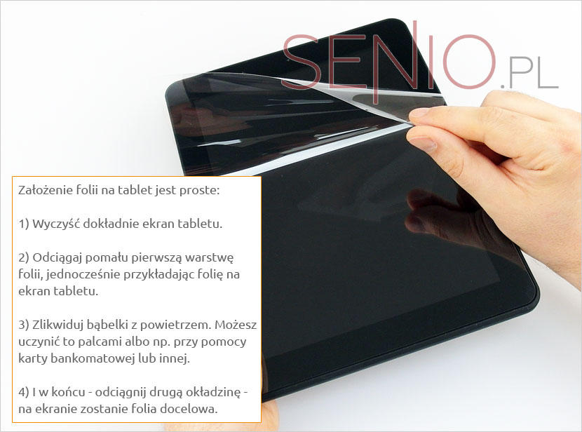 Trzy warstwy folii do Microsoft Surface Pro RT