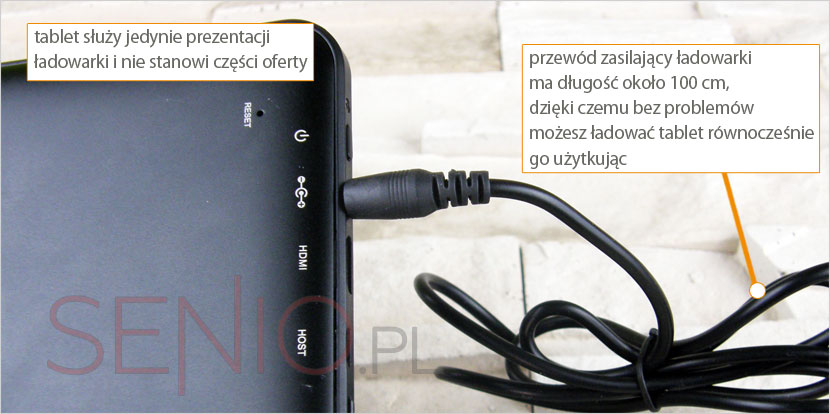 Sprzedawane akcesorium w tablecie Manta MID12 PowerTab GPS