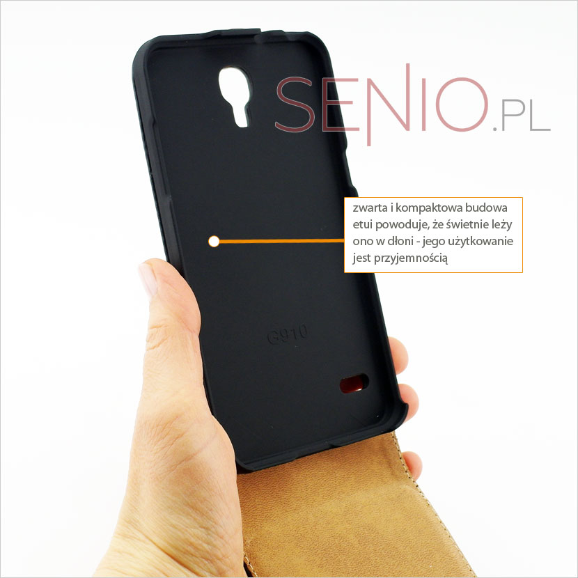 Etui do Samsung Galaxy Round G910 dopasowane w dłoni