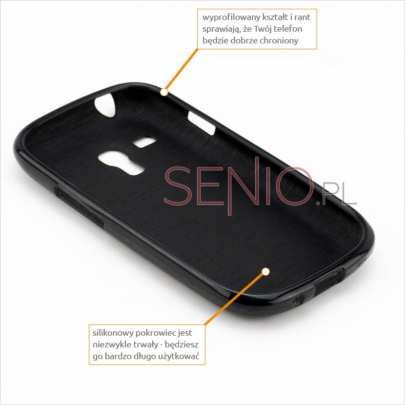 przyciski silikonowe w etui do Samsung Galaxy i8190 S3 Mini