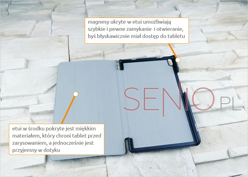 elegancki pokrowiec na tablet