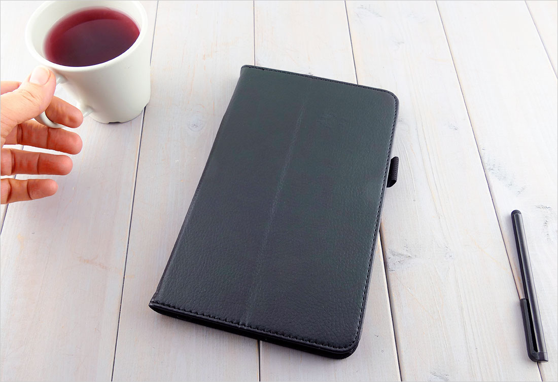 CZARNY pokrowiec na tablet Samsung Galaxy Tab A 8.0 2019 P200 P205