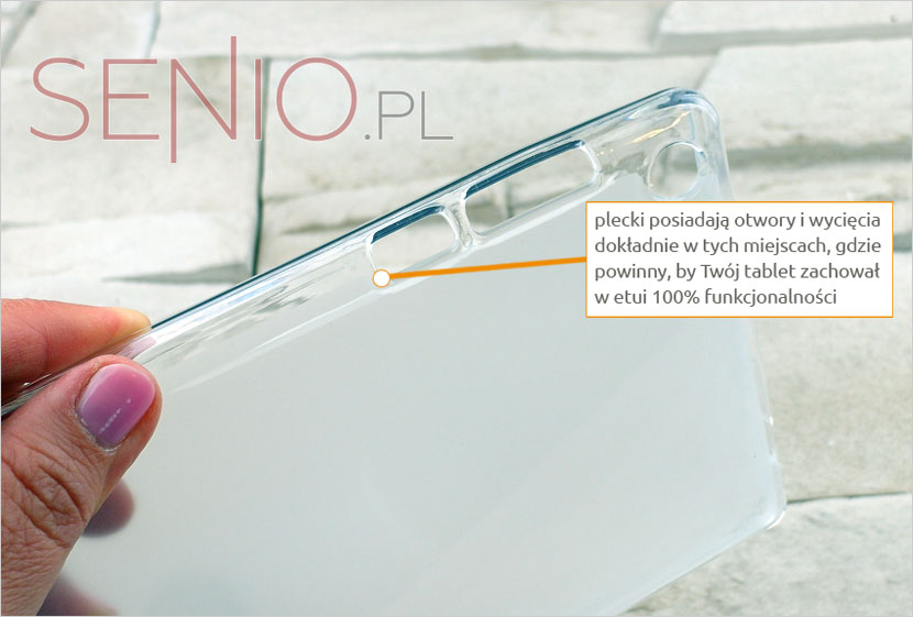 przezroczysty pokrowiec do tableta