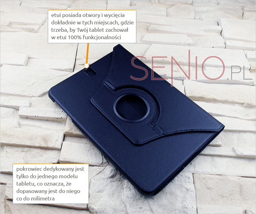 Etui książkowe obrotowe na tablet Samsung Galaxy Tab S3 9.7 T820 T825