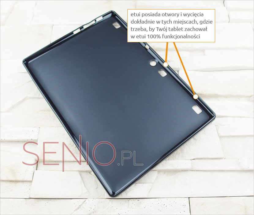 tylna ścianka silikonowego etui do Lenovo TAB3 10 Plus TB3-X70L
