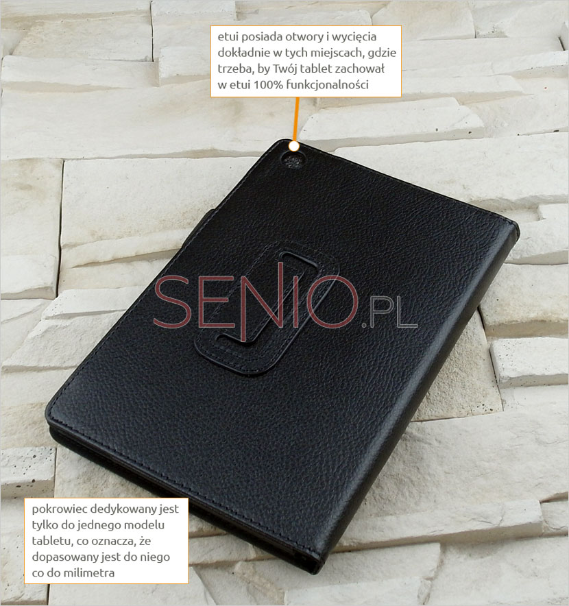 pokrowiec z eko-skóry na tablet asus