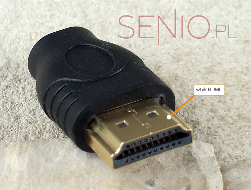 Przejście: wtyk HDMI - gniazdo micro HDMI do tabletu