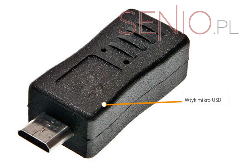 Adapter sygnałowy: gniazdo mini USB - wtyk micro USB