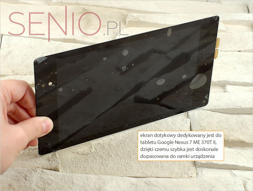 Ekran dotykowy do tabletu Google Nexus 7 ME 370T II