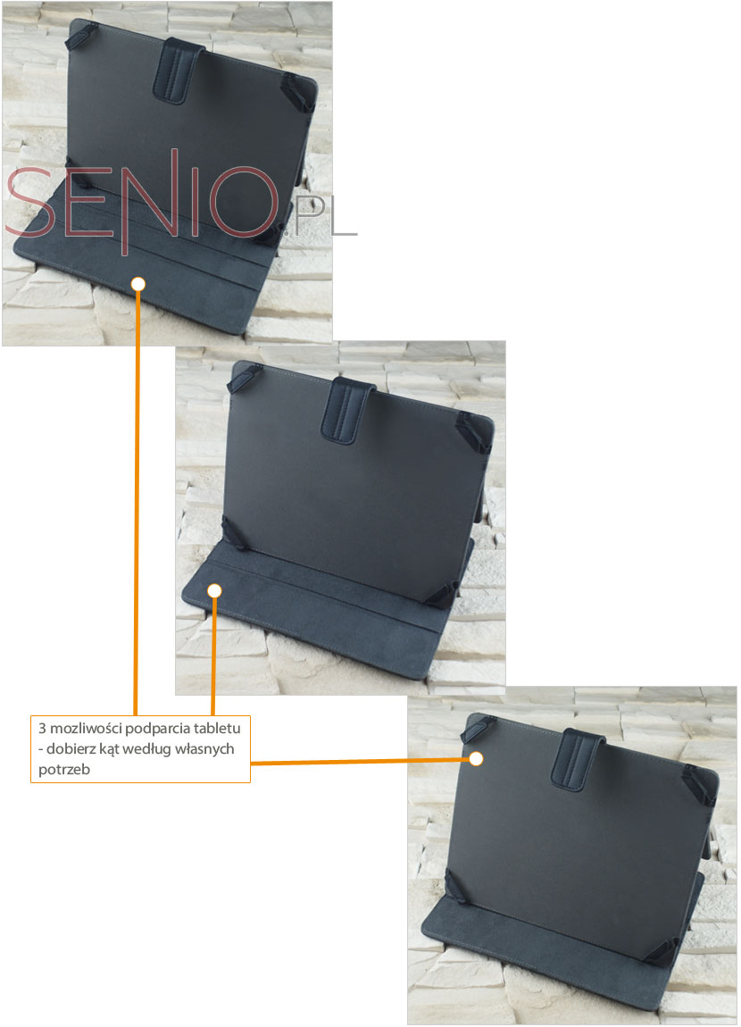 Elegancki pokrowiec w formie książkowej do tablet&oacute;w o wymiarze 9.7 cali