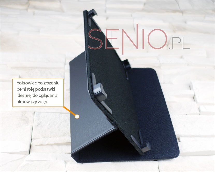 Pokrowiec z funkcją podpórki pod tablet