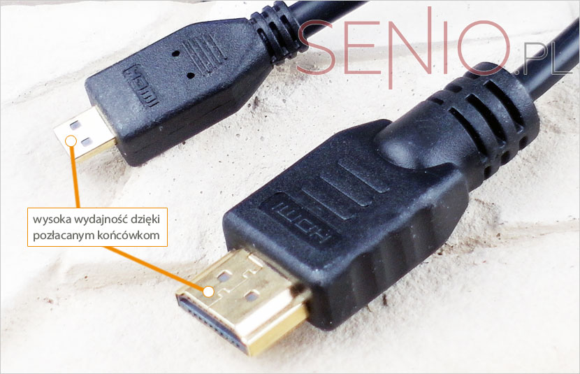Kabel micro HDMI - HDMI do tabletu – STANDARD – 1,5 m