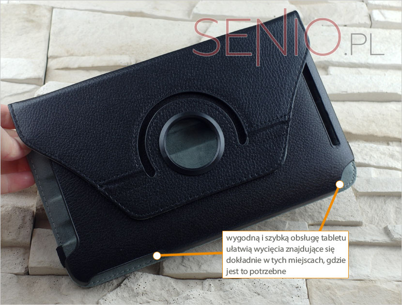 Eleganckie i szykowne pokrycie z eko skóry na tablet Asus Fonepad 7.0 ME175CG