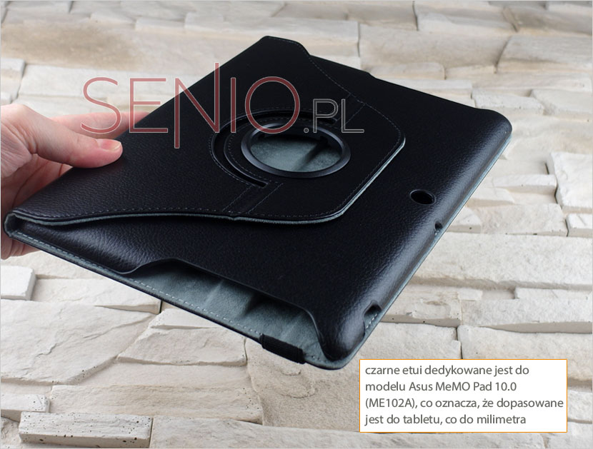 Dedykowane etui z ekologicznej skóry do tabletu Asus MeMO Pad 10.0 (ME102A)