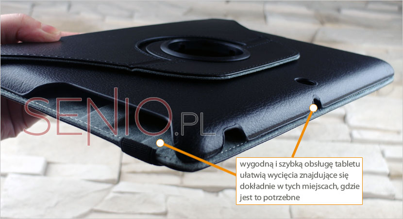 Pokrowiec z wyprofilowanymi otworami na tablet Asus MeMO Pad 10.0 (ME102A)