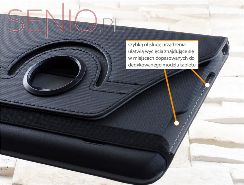 Elegancki pokrowiec ze skóry ekologicznej na tablet LG G Pad 8.3 V500