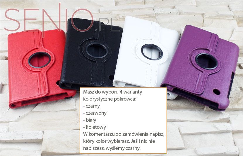 Etui do tabletu Samsung Galaxy Tab 2 7.0 (P3100) w czterech wersjach kolorystycznych