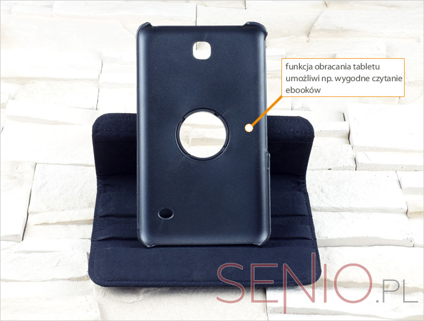 Funkcjonalny pokrowiec do tabletu  Samsung Galaxy Tab 4 7.0 (T230) z praktyczną podstawką 