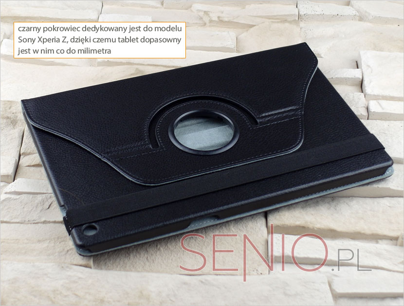 Czarny solidny futerał na tablet Sony Xperia Z 10.1