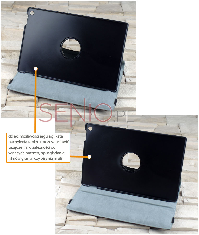 Pokrowiec z funkcją regulacji kąta nachylenia