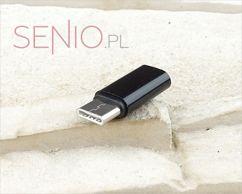 Przejściówka – adapter: wtyk USB typ C - gniazdo micro USB