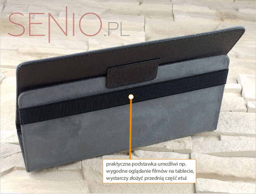 Pokrowiec z podstawką na tablet wymiarze 9-10 cali