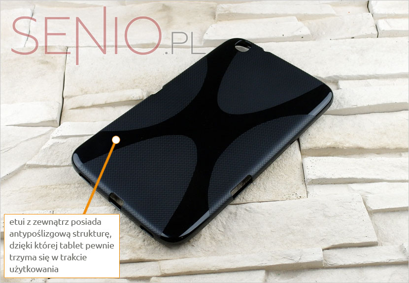 Dedykowany pokrowiec z wytrzymałego silikonu do Samsung Galaxy Tab 3 8.0