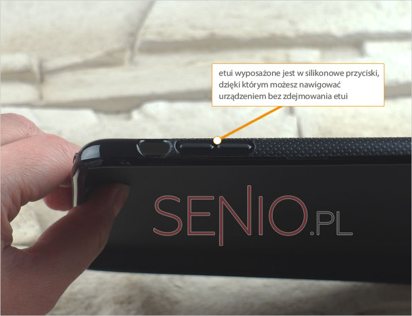 Etui dedykowane do Apple iPad Air wyposażone w otwory