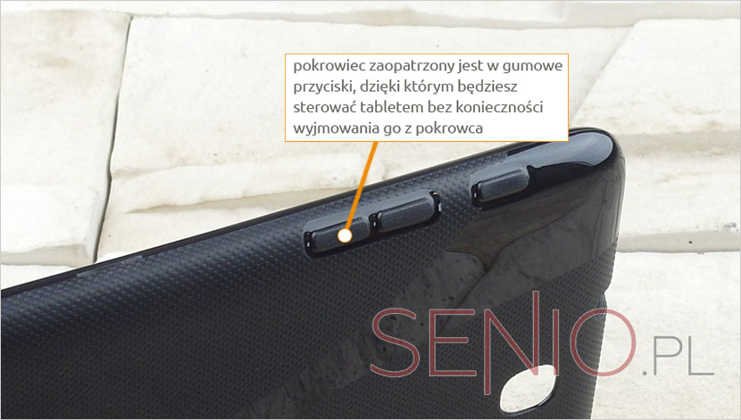 silikonowe przyciski w etui