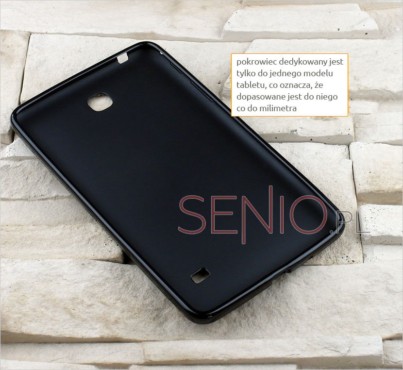 Pokrowiec z silikowanego materiału dedykowany na tablet Samsung Galaxy Tab 4 7.0 (T230 / T235)