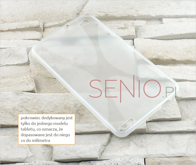 Białe praktyczne etui silikonowe do tabletu Huawei MediaPad X1