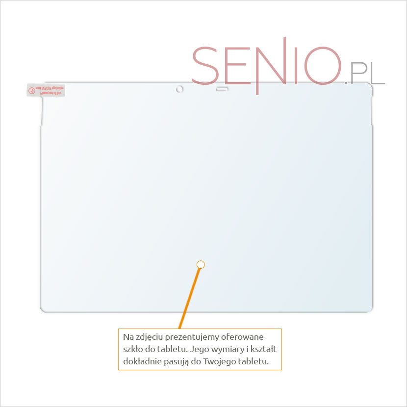 Dedykowane szkło hartowane (glass) na tablet Microsoft Surface Pro 4