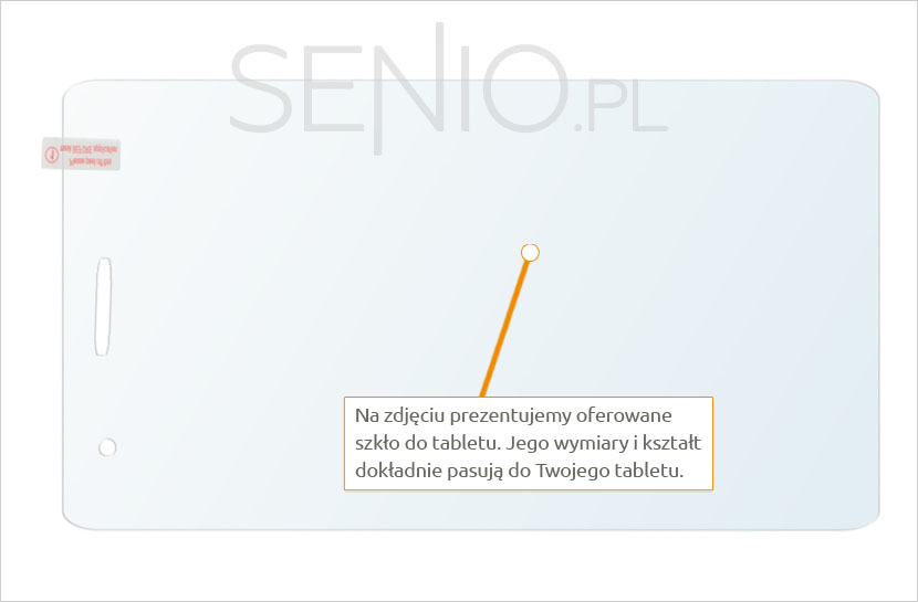 Dedykowane szkło hartowane (tempered glass) na tablet  Huawei Mediapad 7 T1-701