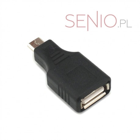 Przejściówka – adapter: męski micro-USB - żeński USB
