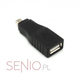 Przejściówka – adapter: wtyk mini-USB - gniazdo USB