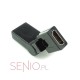 Łącznik HDMI – konektor dwóch kabli HDMI – kątowy 360 stopni, regulowany