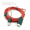 Adapter MHL: wtyk micro USB - HDMI + gniazdo micro USB