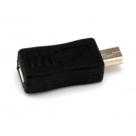 Adapter sygnałowy: gniazdo micro USB - wtyk mini USB