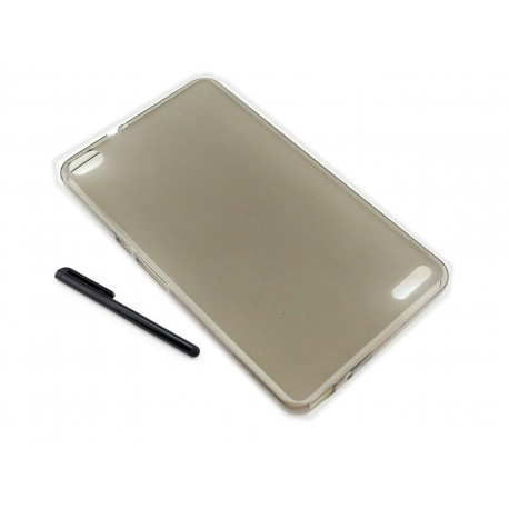 CZARNY / GRAFITOWY pokrowiec elastyczny (plecki) na tablet Huawei Honor X2 7 cali