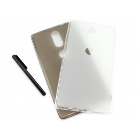 Grafitowe, elastyczne plecki na telefon / phablet / tablet Lenovo PHAB 2 Plus PB2-670N, 670M, 670 6.4 cala