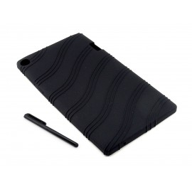 Czarne elastyczne gumowe etui do tabletu Lenovo Yoga Tab 2 A7-20F