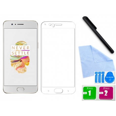 Szkło hartowane 3D do telefonu OnePlus 5 w bardzo dobrej cenie, zaokrąglone, curved, tempered glass, 9H