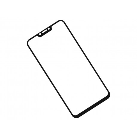 Zaokrąglone szkło hartowane 3D do telefonu Asus ZenFone 5 ZE620KL - kolor CZARNY